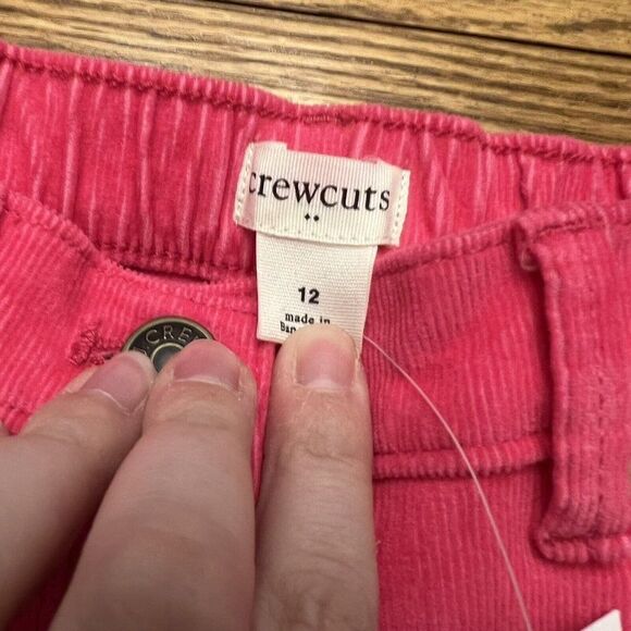 J Crew Crewcuts girls pink corduroy pants size 12 NWT - Picture 3 of 4